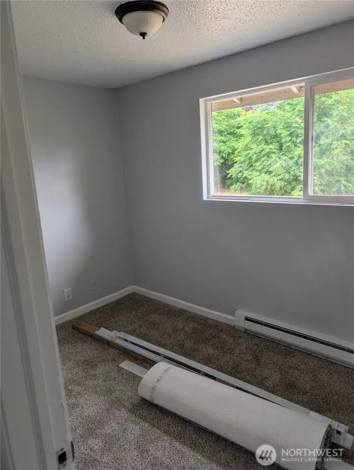 Back bedroom all shiny and new