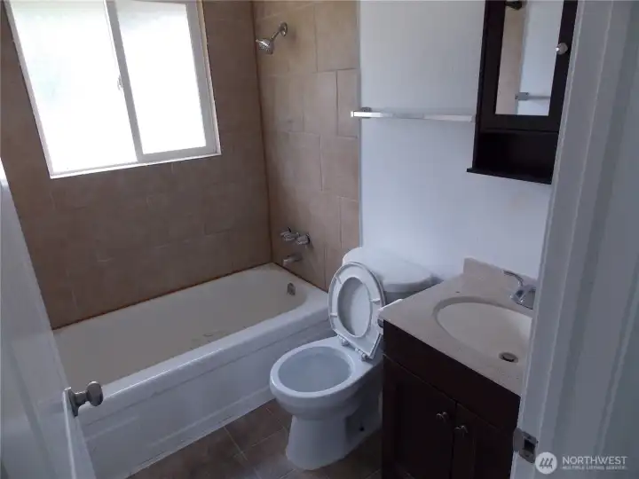 Full bathroom includes shower