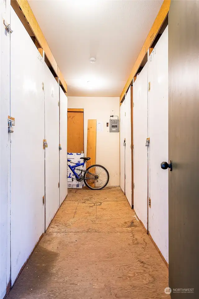 Extra storage room down the hall. Plenty of space for holiday decorations and recreation essentials!
