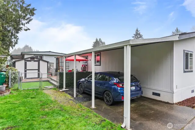 Covered parking plus a fully fenced backyard make this property ideal for pets, guests, or those who love to garden and entertain outdoors.