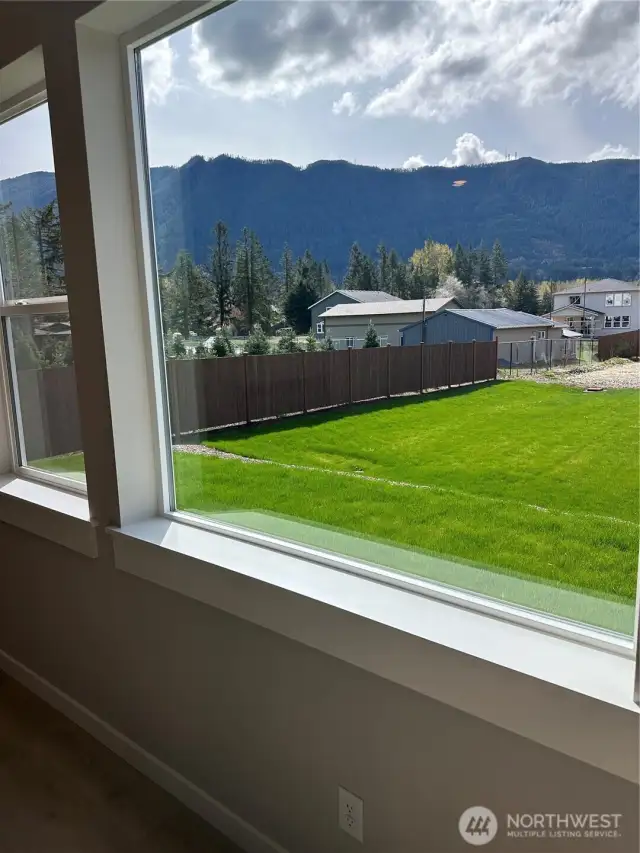 View from the great room of the subject property.