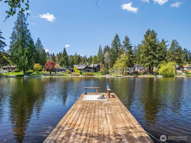 Floating Dock for Fishing, Kayaking, Rowing, Swimming - Fun All Summer or Fall to Enjoy the colors!