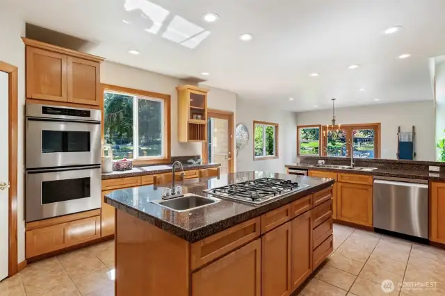 Stainless appliances include extra wide refrigerator, double ovens, new dishwasher & new wine refrigerator to enjoy Woodinville wines!