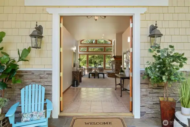 Generous Entry with focus toward Crystal Lake Views