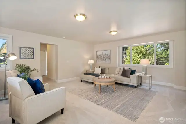 Additional 2nd level recreation room with 3 bedrooms & a full bath down the hall. Fresh Paint & Carpets through-out!