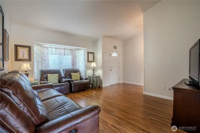 Recliners offer comfortable conversation/TV accommodation