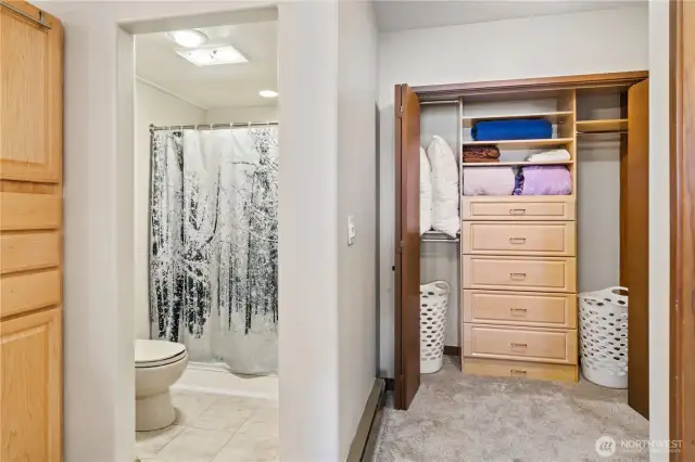 Primary Bathroom and closet