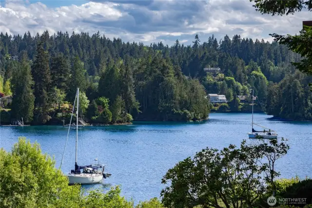 View of Port Ludlow's "Twins"