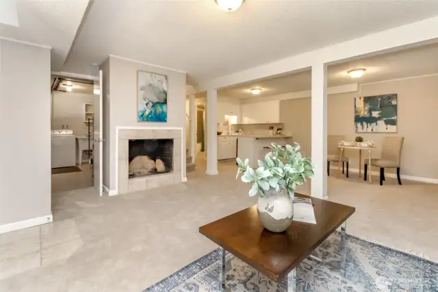 huge family room downstairs