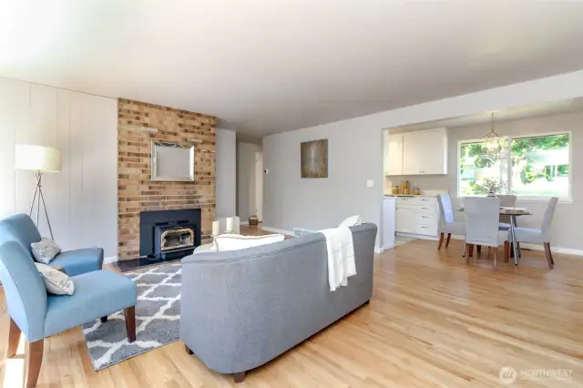 wood burning fireplace for those cold nights