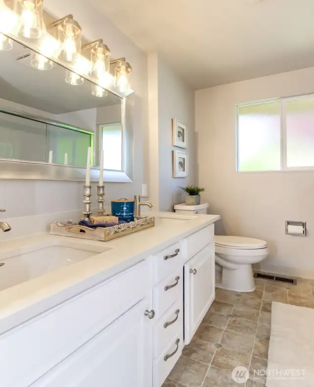 updated main bathroom