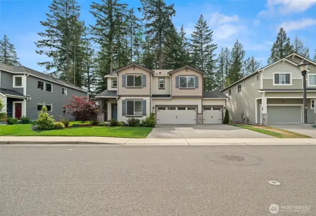 Welcome home! This stunning two-story offers timeless curb appeal with craftsman details, a 3-car garage, and a private greenbelt setting—perfectly nestled in a peaceful and well-kept neighborhood.