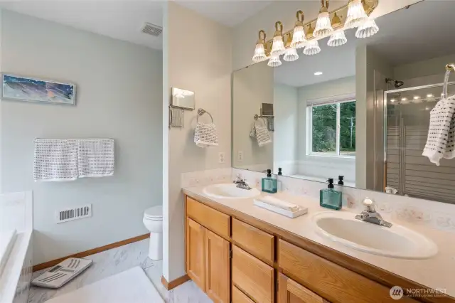 Double vanity in Primary
