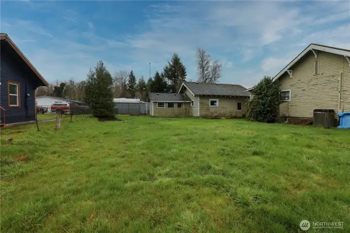 Large back yard