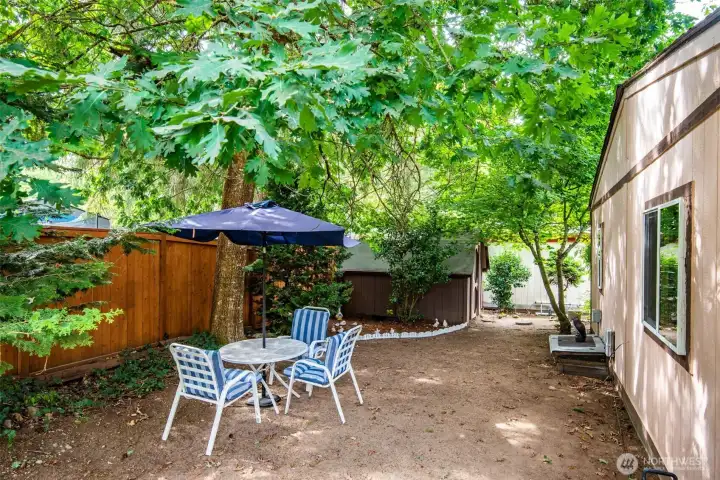 Spacious backyard area with room for outdoor seating and recreation.