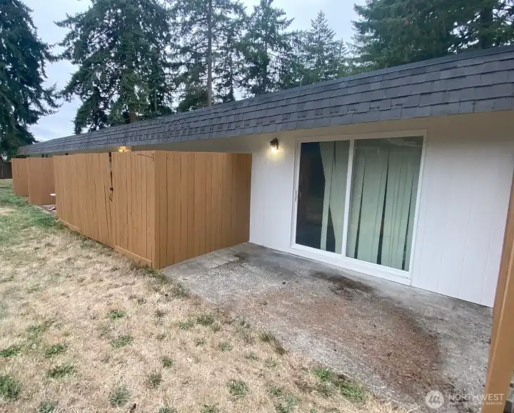 private patios