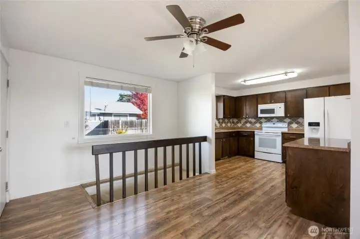 Dining area right off the kitchen