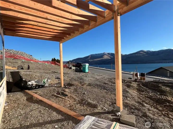 Views from the lower level will have patio and landscaping