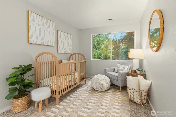 Would make a convenient nursery, workout space, or an extra closet space.