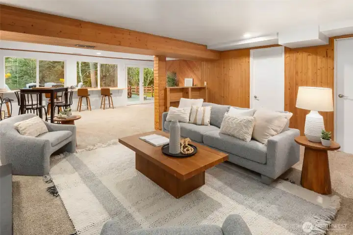 Welcome to the light-filled, walk-out basement. Not pictured is an oversized utility/storage closet with so much space for supplies, crafts, equipment and more!