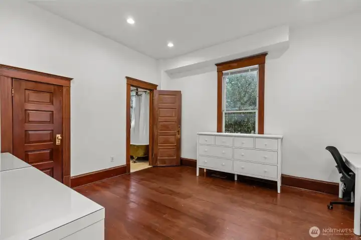 spacious bedroom on main. with some creativity it could be converted into a studio