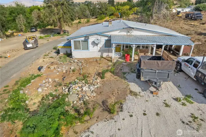Wide aerial perspective showcasing land with exciting future residential and investment possibilities. Buyer to verify intended use.