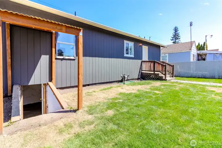 Plenty of storage in basement