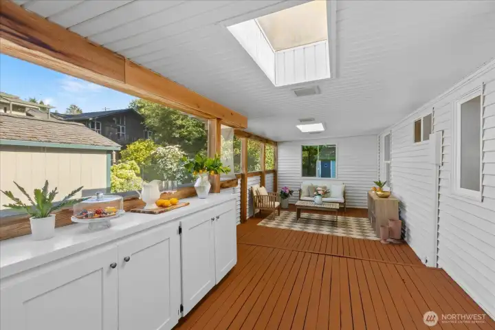 Covered Back Deck