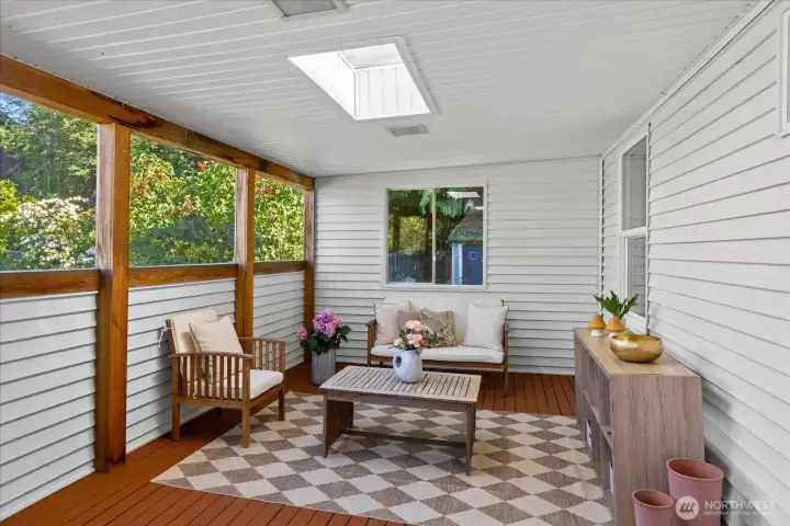 Covered Back Deck