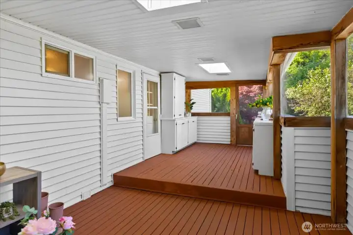 Covered Back Deck