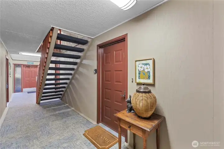 Interior entry. No stairs!
