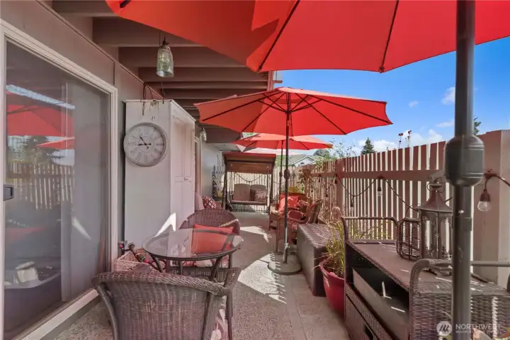 Private ground floor patio
