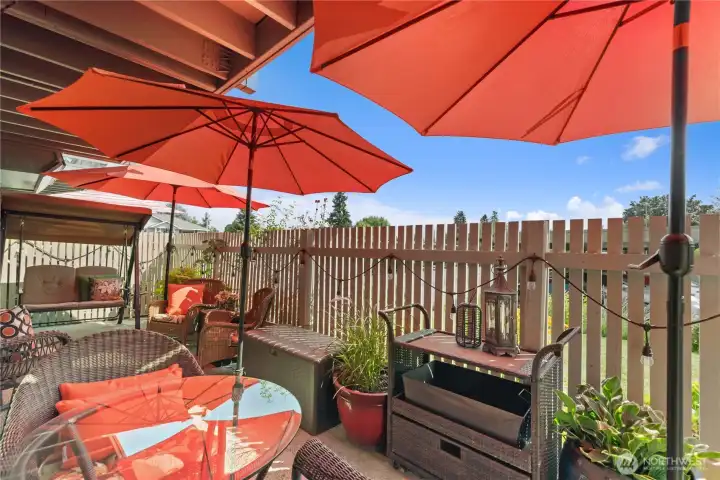 Private ground floor patio