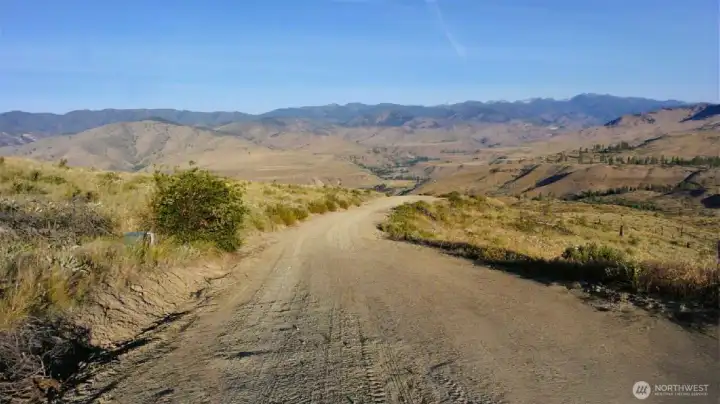 Road leading to the property