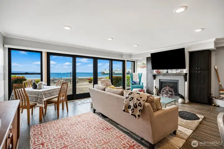 Open-concept living with panoramic views. Open-concept living with panoramic views.