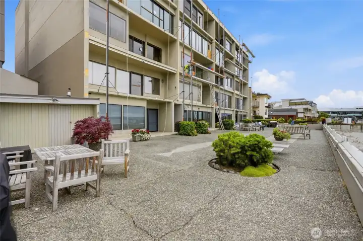 Expansive waterfront patio with front-row views of Puget Sound and the Edmonds–Kingston ferry. Expansive waterfront patio with front-row views of Puget Sound and the Edmonds–Kingston ferry.
