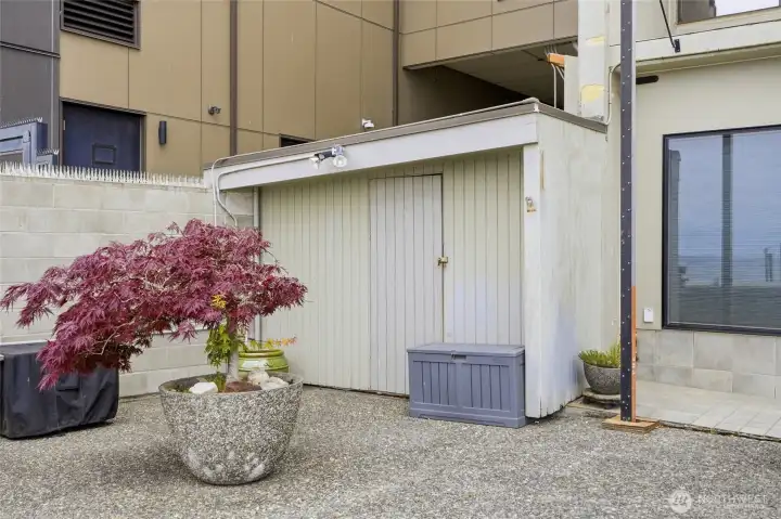 Storage space. Storage space.