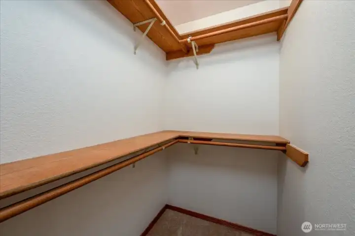 Primary walk-in closet