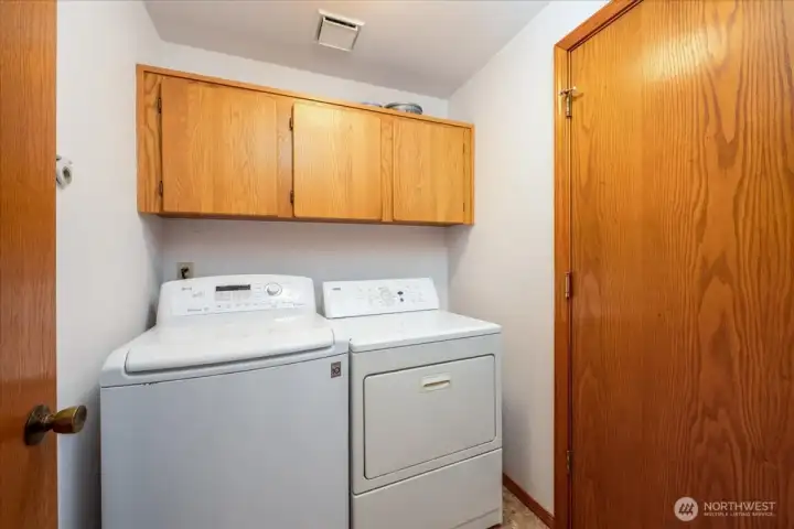 Laundry room off family room with access to 2 car garage