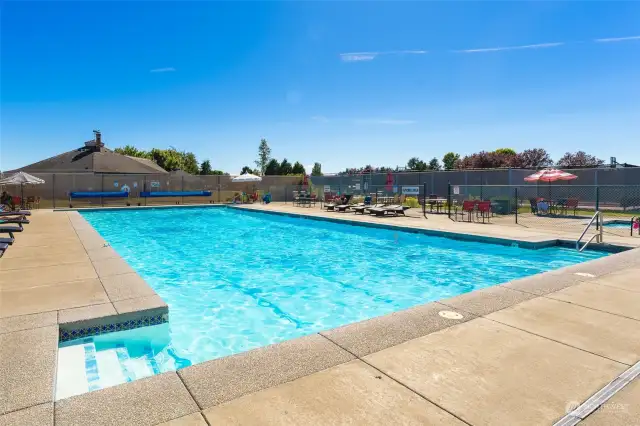Birch Bay Village pool near the clubhouse and sport courts - tennis and pickle ball.