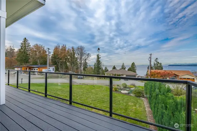 The utilities are Birch Bay Water, 2 bedroom septic system, see lids down below right. Puget sound energy for electricity and comcast cable here.  Privacy row of evergreens maturing nicely.