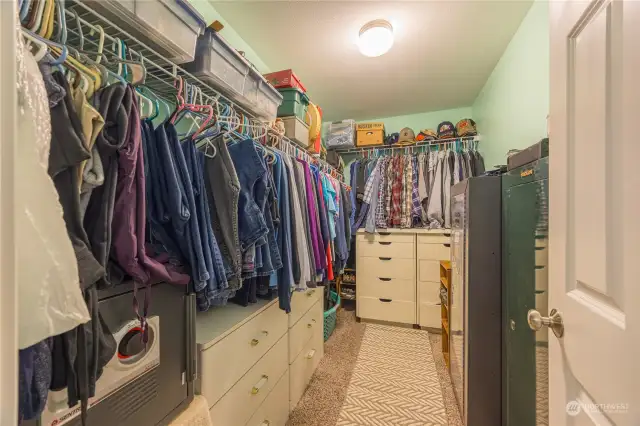 Primary master walk in closet