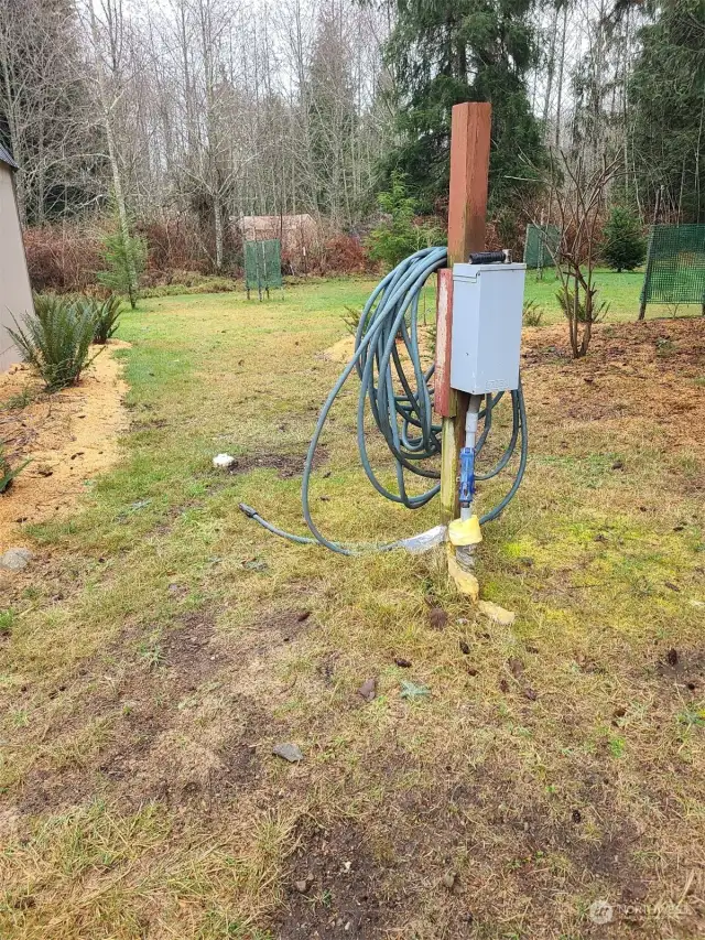 RV station #1 with water and septic connection and 30 Amp hookup