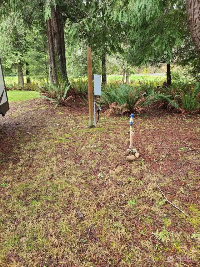 RV station #2. This one has a 50 Amp plug for the larger RV's and water hookup