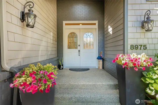 Incredible curb appeal and large driveway.