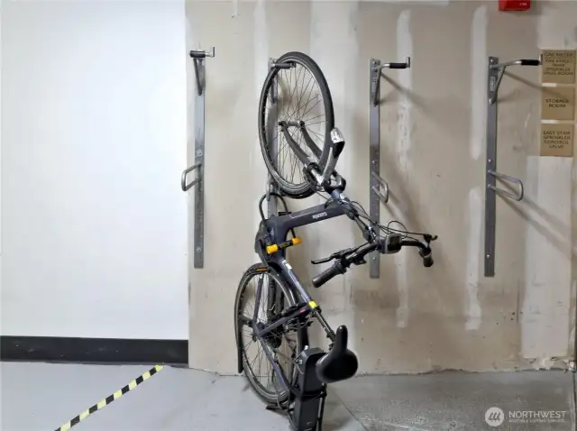 Bike parking in basement