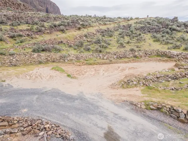 Prepped building site.