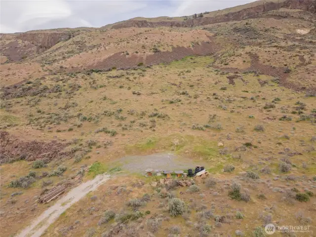 Overhead view of range.