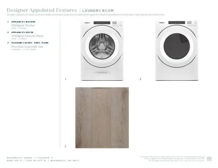 Designer appointed selections included in this home