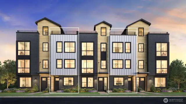 The Cascadian by Toll Brothers (artist rendering).
